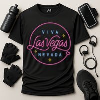 Viva Las Vegas Nevada Gift Cooling Performance Crew T-Shirt