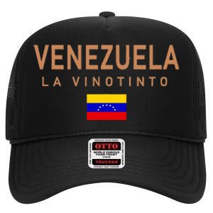 Venezuela La Vinotinto Team High Crown Mesh Back Trucker Hat