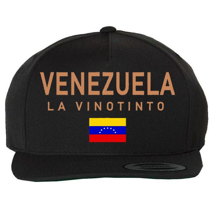 Venezuela La Vinotinto Team Wool Snapback Cap