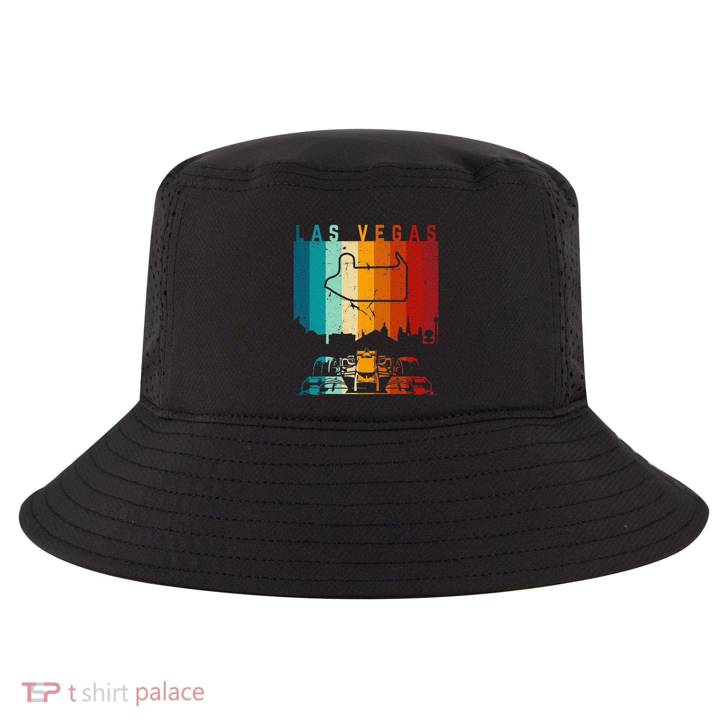 Vintage Las Vegas Formula Racing Track Circuit Fan Cool Comfort Performance Bucket Hat