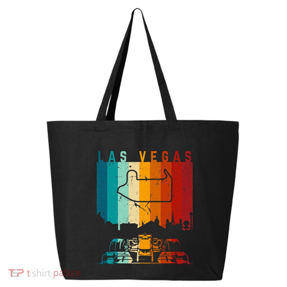 Vintage Las Vegas Formula Racing Track Circuit Fan 25L Jumbo Tote