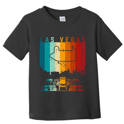 Vintage Las Vegas Formula Racing Track Circuit Fan Toddler T-Shirt