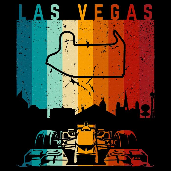 Vintage Las Vegas Formula Racing Track Circuit Fan Toddler T-Shirt