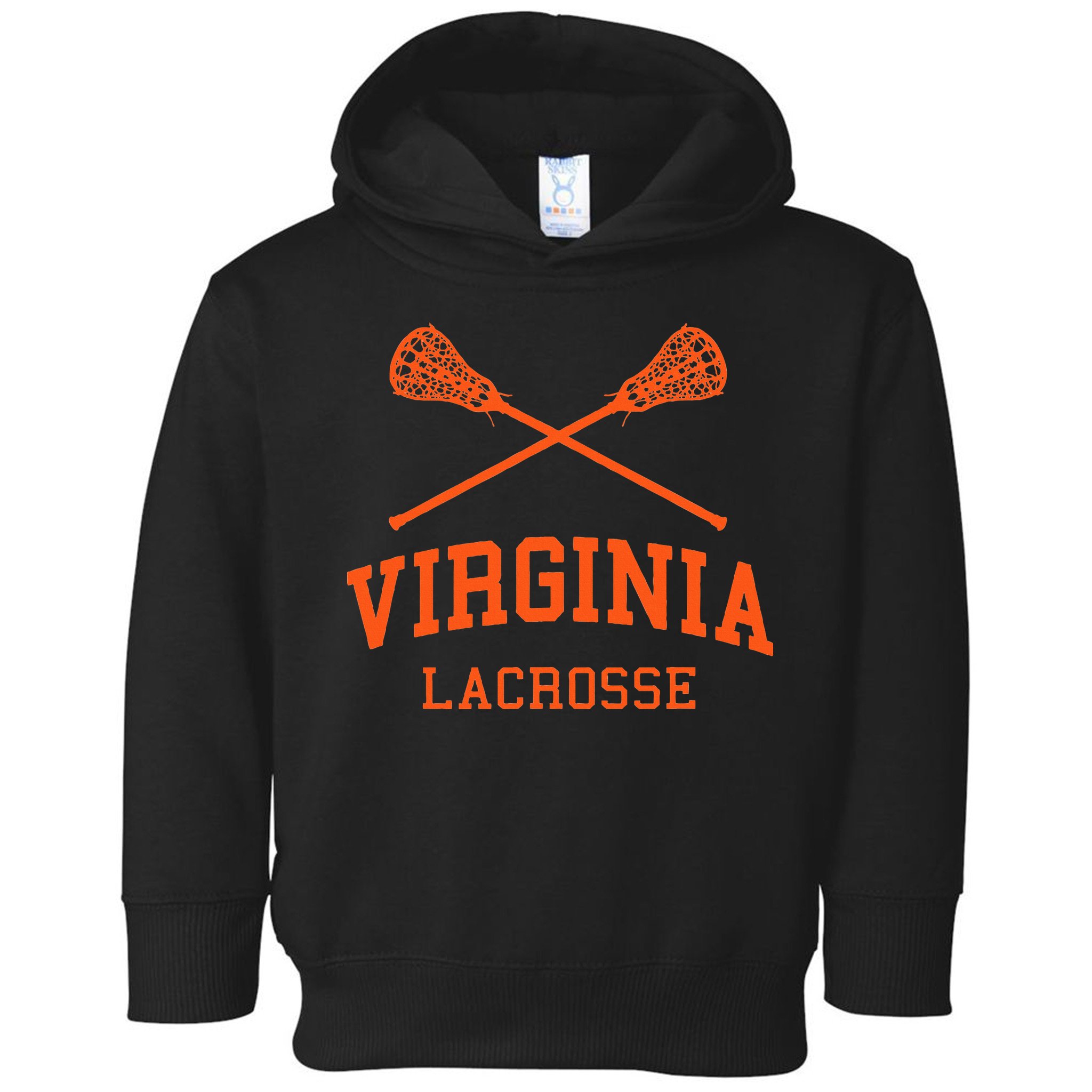 Virginia Lacrosse Vintage Lax Weathered Toddler Hoodie