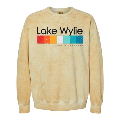 Vintage Lake Wylie Sc South Carolina Usa Retro Design Colorblast Crewneck Sweatshirt