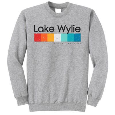 Vintage Lake Wylie Sc South Carolina Usa Retro Design Tall Sweatshirt