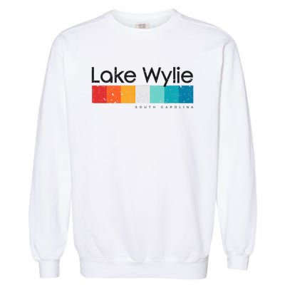 Vintage Lake Wylie Sc South Carolina Usa Retro Design Garment-Dyed Sweatshirt