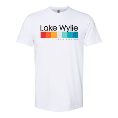 Vintage Lake Wylie Sc South Carolina Usa Retro Design Softstyle CVC T-Shirt