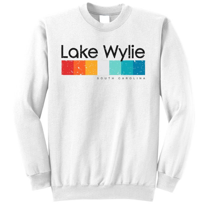 Vintage Lake Wylie Sc South Carolina Usa Retro Design Sweatshirt