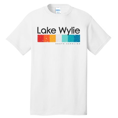 Vintage Lake Wylie Sc South Carolina Usa Retro Design Tall T-Shirt