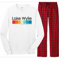 Vintage Lake Wylie Sc South Carolina Usa Retro Design Long Sleeve Pajama Set