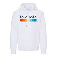 Vintage Lake Wylie Sc South Carolina Usa Retro Design Premium Hoodie