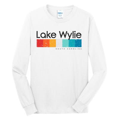 Vintage Lake Wylie Sc South Carolina Usa Retro Design Tall Long Sleeve T-Shirt