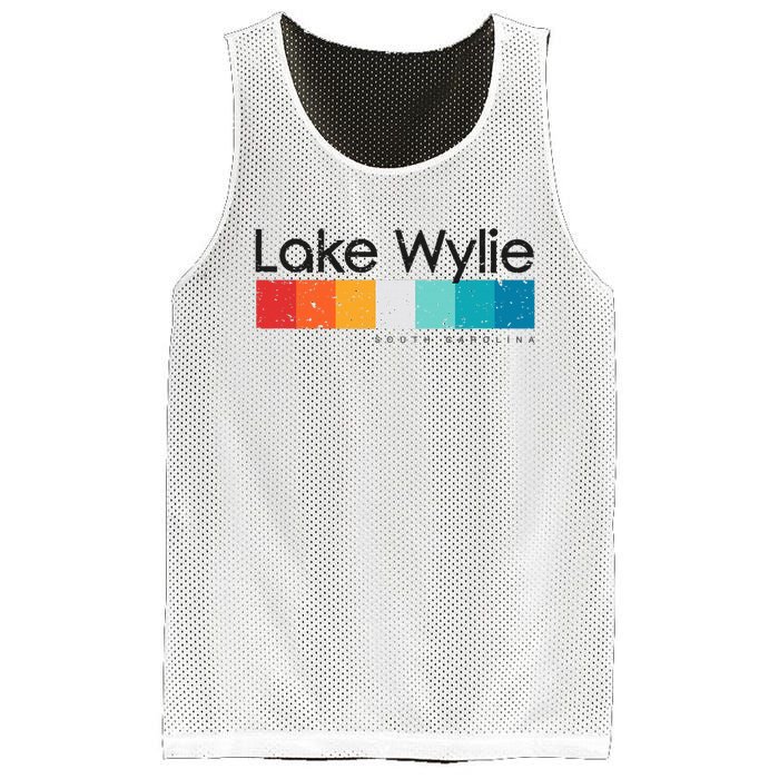 Vintage Lake Wylie Sc South Carolina Usa Retro Design Mesh Reversible Basketball Jersey Tank