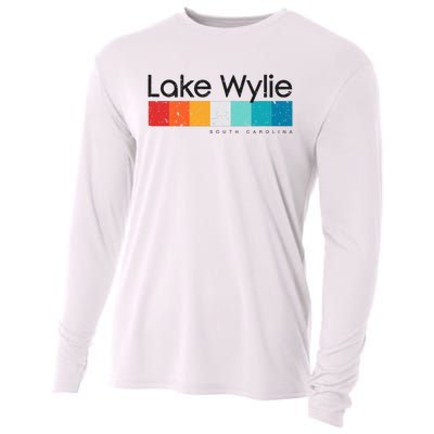 Vintage Lake Wylie Sc South Carolina Usa Retro Design Cooling Performance Long Sleeve Crew