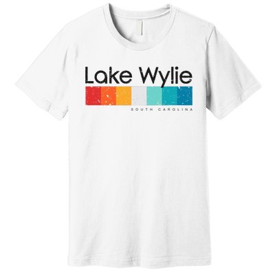 Vintage Lake Wylie Sc South Carolina Usa Retro Design Premium T-Shirt