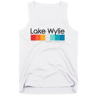 Vintage Lake Wylie Sc South Carolina Usa Retro Design Tank Top