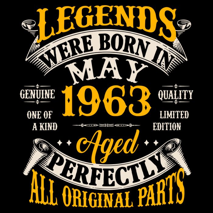 Vintage Legends Were Born In May 1963 Birthday Doggie Tank