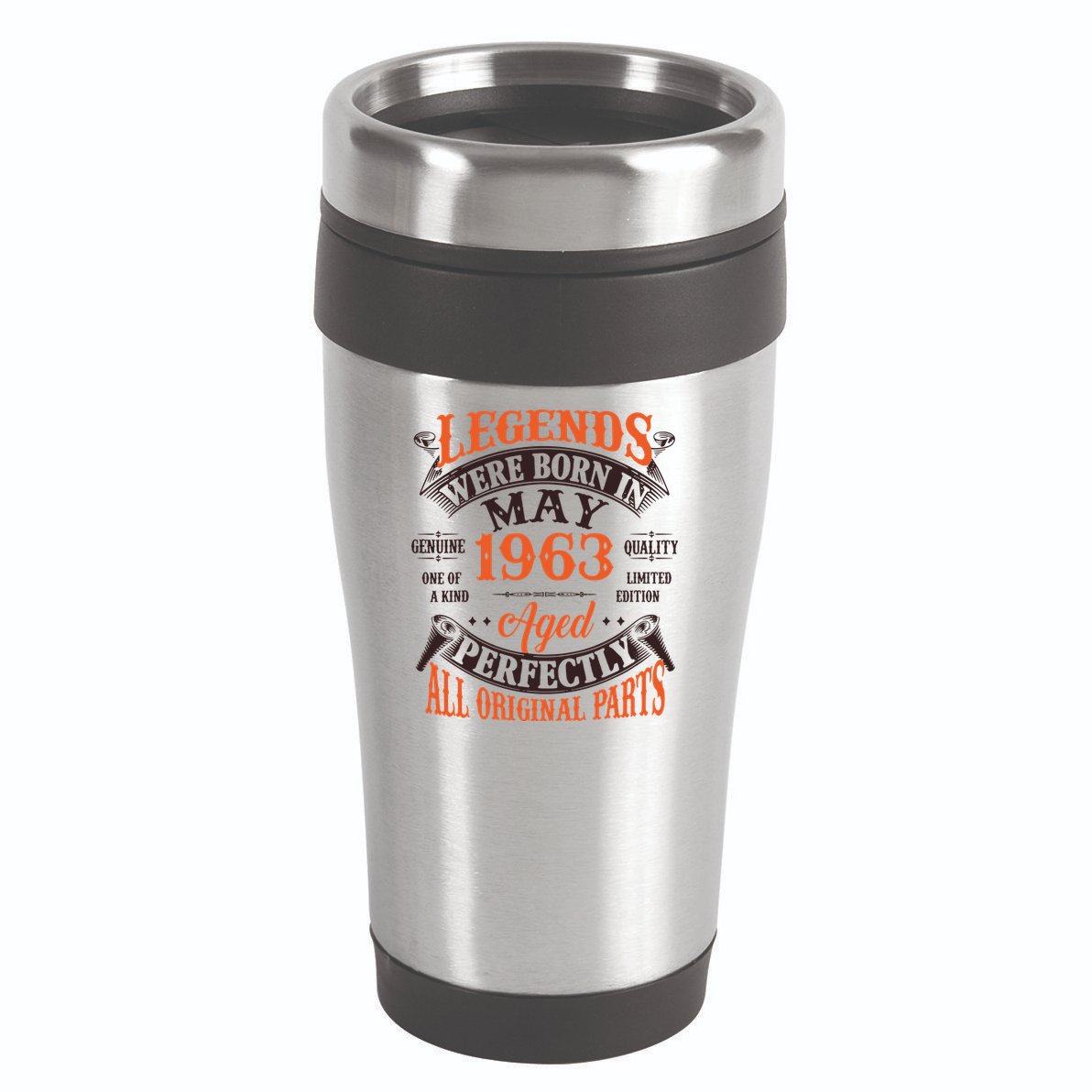 Vintage Legends Were Born In May 1963 Birthday 16oz Travel Tumbler