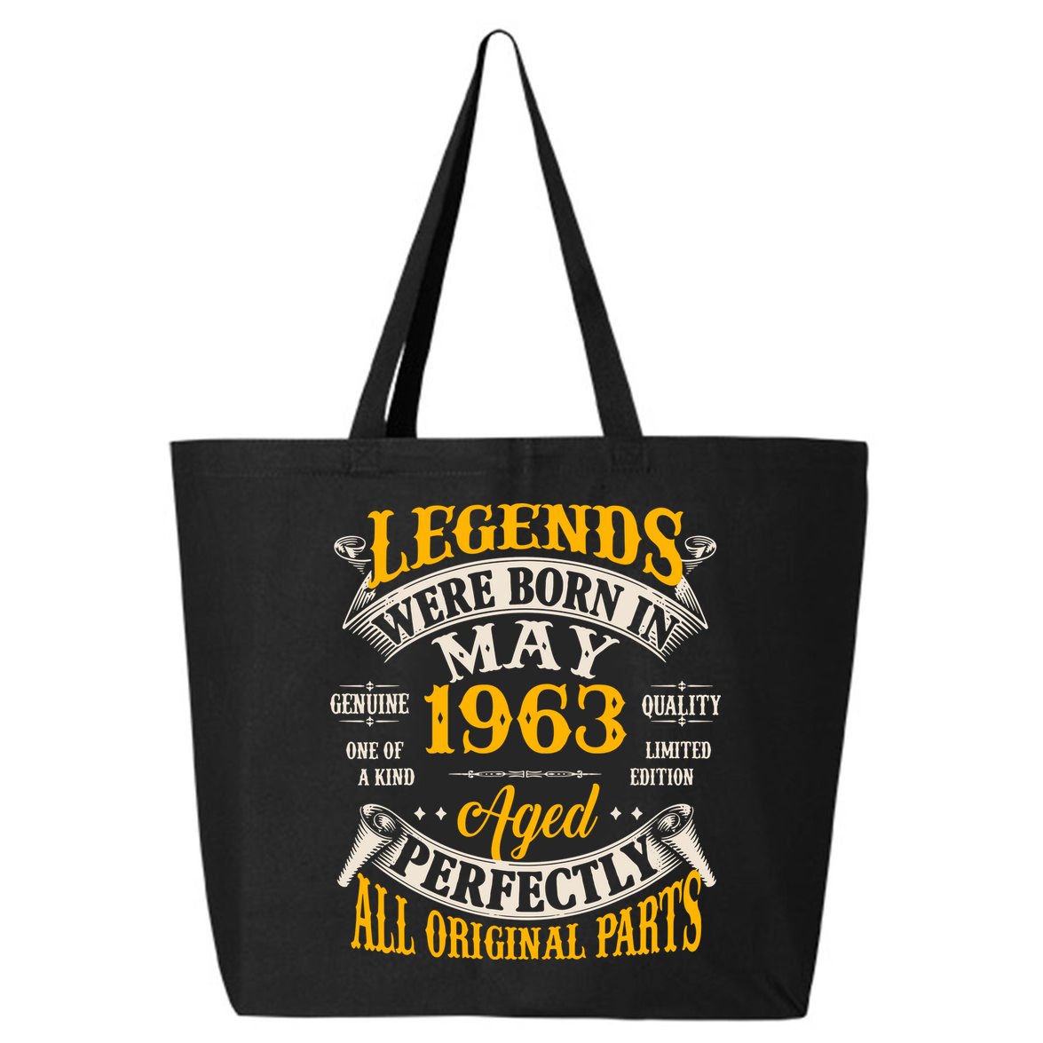 Vintage Legends Were Born In May 1963 Birthday 25L Jumbo Tote