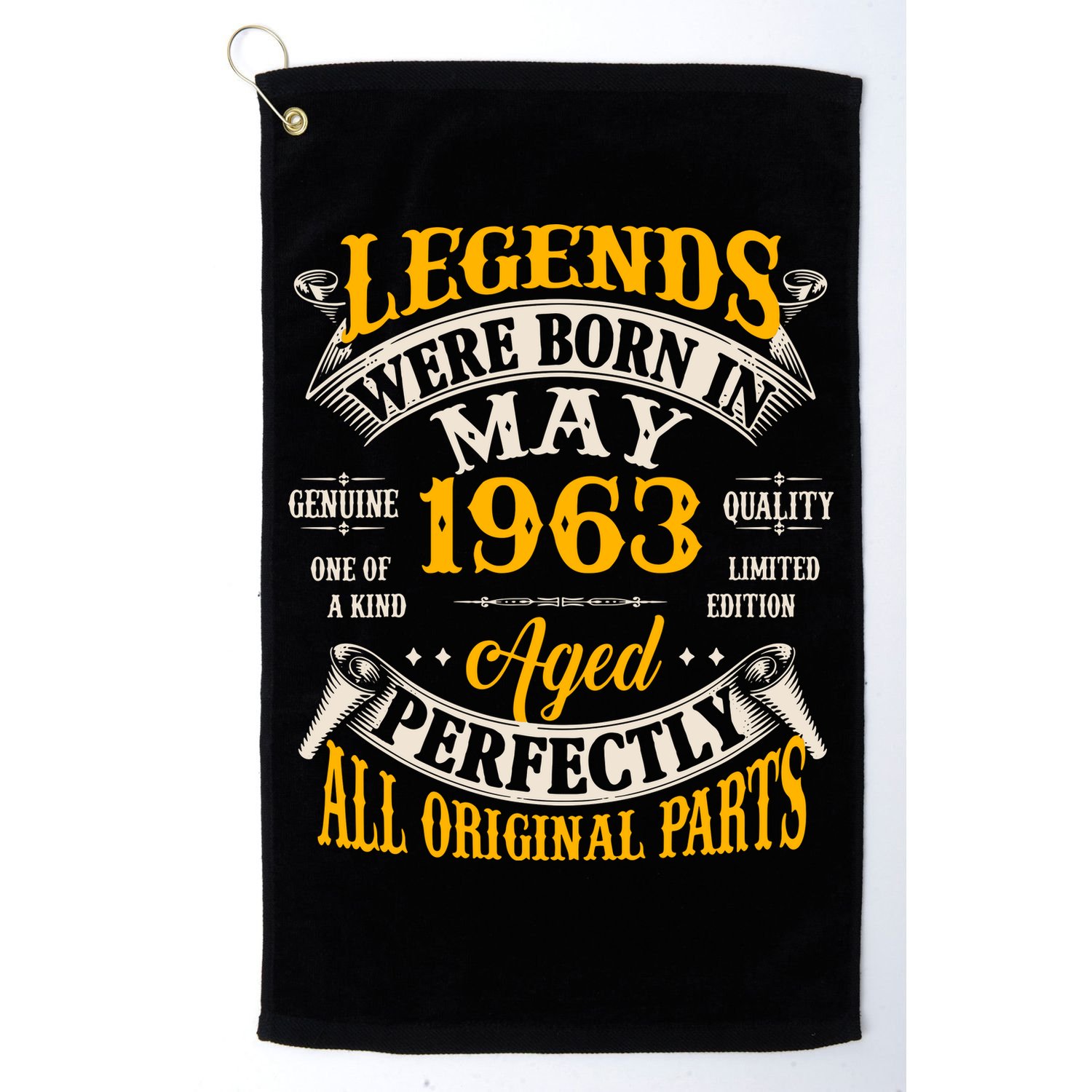 Vintage Legends Were Born In May 1963 Birthday Golf Towel