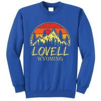 Vintage Lovell Wyoming WY Mountains Hike Hiking Souvenir Sweatshirt