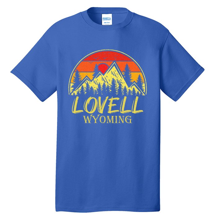 Vintage Lovell Wyoming WY Mountains Hike Hiking Souvenir Tall T-Shirt