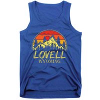 Vintage Lovell Wyoming WY Mountains Hike Hiking Souvenir Tank Top