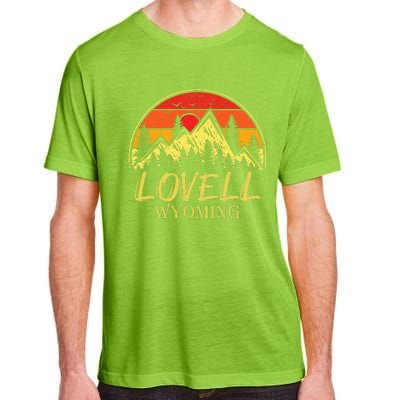 Vintage Lovell Wyoming WY Mountains Hike Hiking Souvenir Adult ChromaSoft Performance T-Shirt