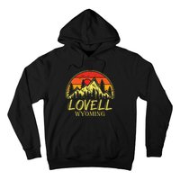 Vintage Lovell Wyoming WY Mountains Hike Hiking Souvenir Hoodie