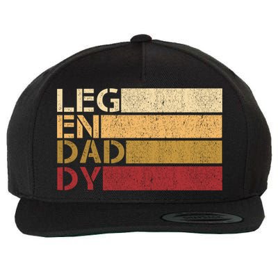 Vintage Legendaddy Worlds Coolest Dad Fathers Day Gift Cool Gift Wool Snapback Cap