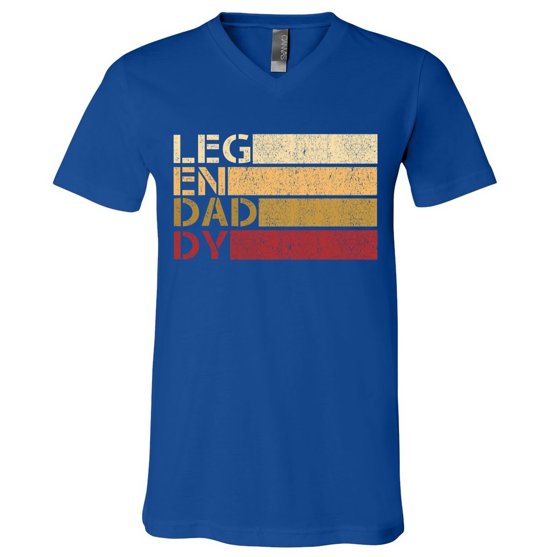 Vintage Legendaddy Worlds Coolest Dad Fathers Day Gift Cool Gift V-Neck T-Shirt