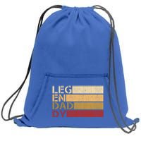 Vintage Legendaddy Worlds Coolest Dad Fathers Day Gift Cool Gift Sweatshirt Cinch Pack Bag