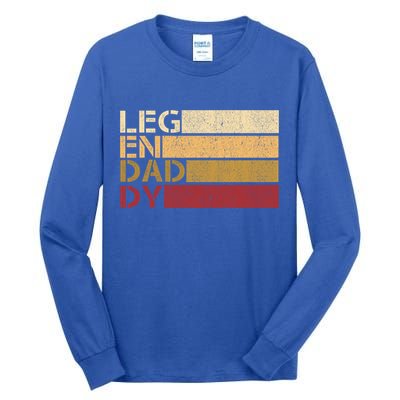 Vintage Legendaddy Worlds Coolest Dad Fathers Day Gift Cool Gift Tall Long Sleeve T-Shirt