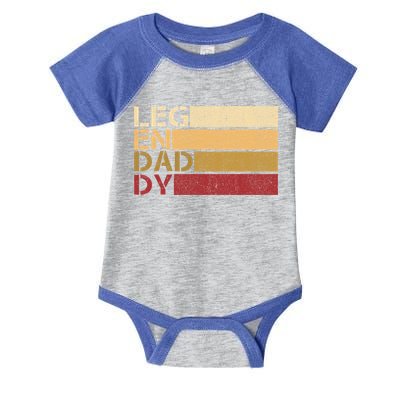 Vintage Legendaddy Worlds Coolest Dad Fathers Day Gift Cool Gift Infant Baby Jersey Bodysuit