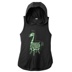 Victory Llama XRay Ladies PosiCharge Tri-Blend Wicking Draft Hoodie Tank