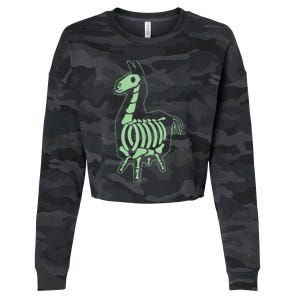 Victory Llama XRay Cropped Pullover Crew