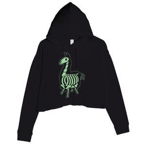 Victory Llama XRay Crop Fleece Hoodie