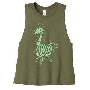 Victory Llama XRay Women's Racerback Cropped Tank