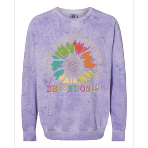 Vote Like Your Granddaughters Rights Depend On It Gift Colorblast Crewneck Sweatshirt