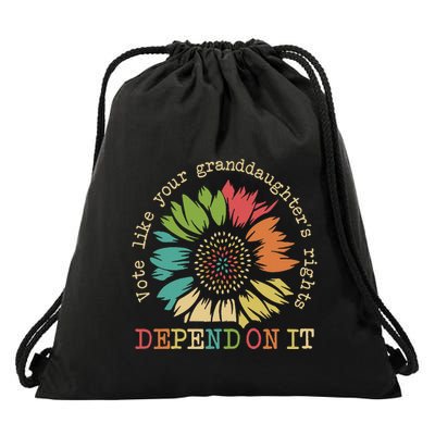 Vote Like Your Granddaughters Rights Depend On It Gift Drawstring Bag