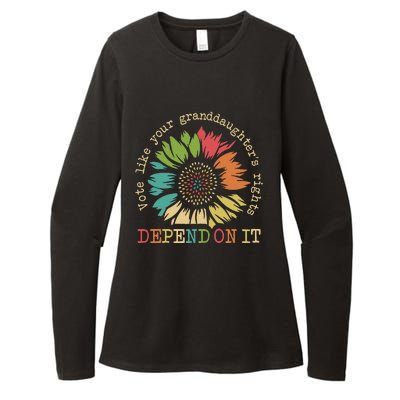 Vote Like Your Granddaughters Rights Depend On It Gift Womens CVC Long Sleeve Shirt