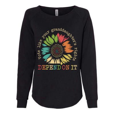 Vote Like Your Granddaughters Rights Depend On It Gift Womens California Wash Sweatshirt