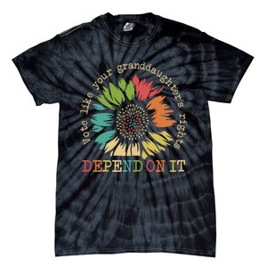 Vote Like Your Granddaughters Rights Depend On It Gift Tie-Dye T-Shirt