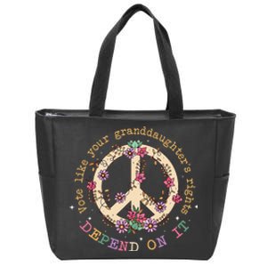 Vote Like Your GranddaughterS Rights Depend On It Women Gift Zip Tote Bag