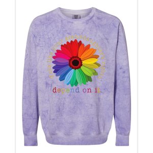 Vote Like Your GranddaughterS Rights Depend On It Colorblast Crewneck Sweatshirt