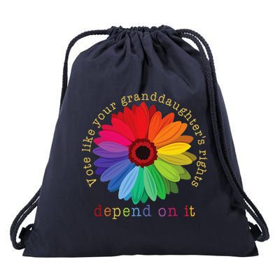 Vote Like Your GranddaughterS Rights Depend On It Drawstring Bag