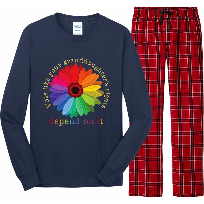 Vote Like Your GranddaughterS Rights Depend On It Long Sleeve Pajama Set