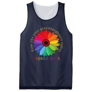 Vote Like Your GranddaughterS Rights Depend On It Mesh Reversible Basketball Jersey Tank