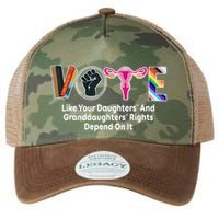 Vote Like Your Daughters And Granddaughters Rights Depend Legacy Tie Dye Trucker Hat